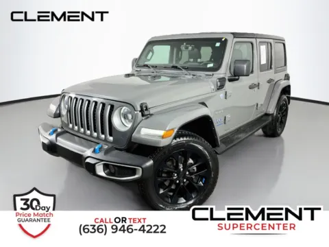 Gray 2023 Jeep Wrangler Sahara 4xe for sale in St. Charles, MO