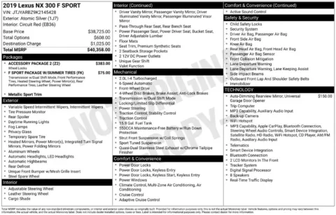 Photos of 2019 Lexus NX 300 F Sport for sale in St. Charles, MO at Clement Supercenter