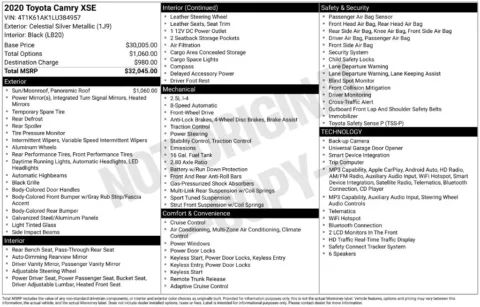 Photos of 2020 Toyota Camry XSE for sale in St. Charles, MO at Clement Supercenter