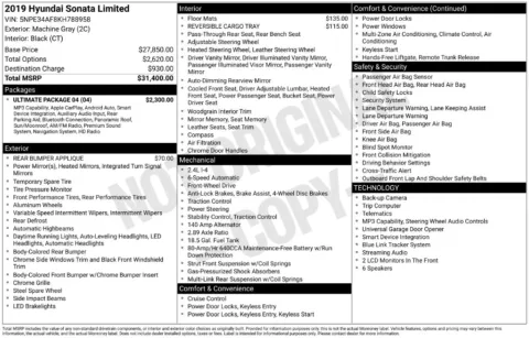 Photos of 2019 Hyundai Sonata Limited for sale in St. Charles, MO at Clement Supercenter