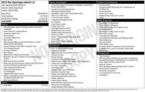 Photos of 2023 Kia Sportage Hybrid LX for sale in St. Charles, MO at Clement Supercenter