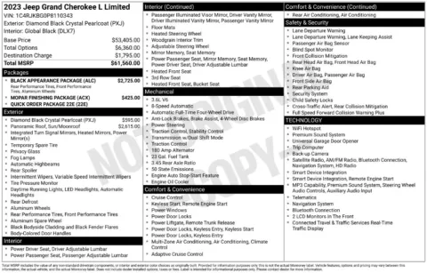 Photos of 2023 Jeep Grand Cherokee L Limited for sale in St. Charles, MO at Clement Supercenter
