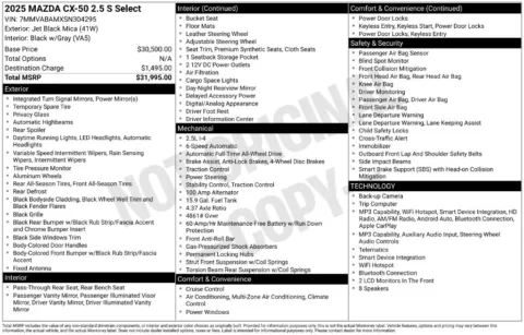 More photos of 2025 Mazda CX-50 2.5 S Select Package at Clement Supercenter, MO