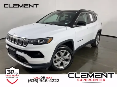 White 2022 Jeep Compass Limited for sale in St. Charles, MO