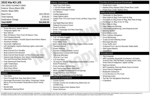 Photos of 2022 Kia K5 LXS for sale in St. Charles, MO at Clement Supercenter