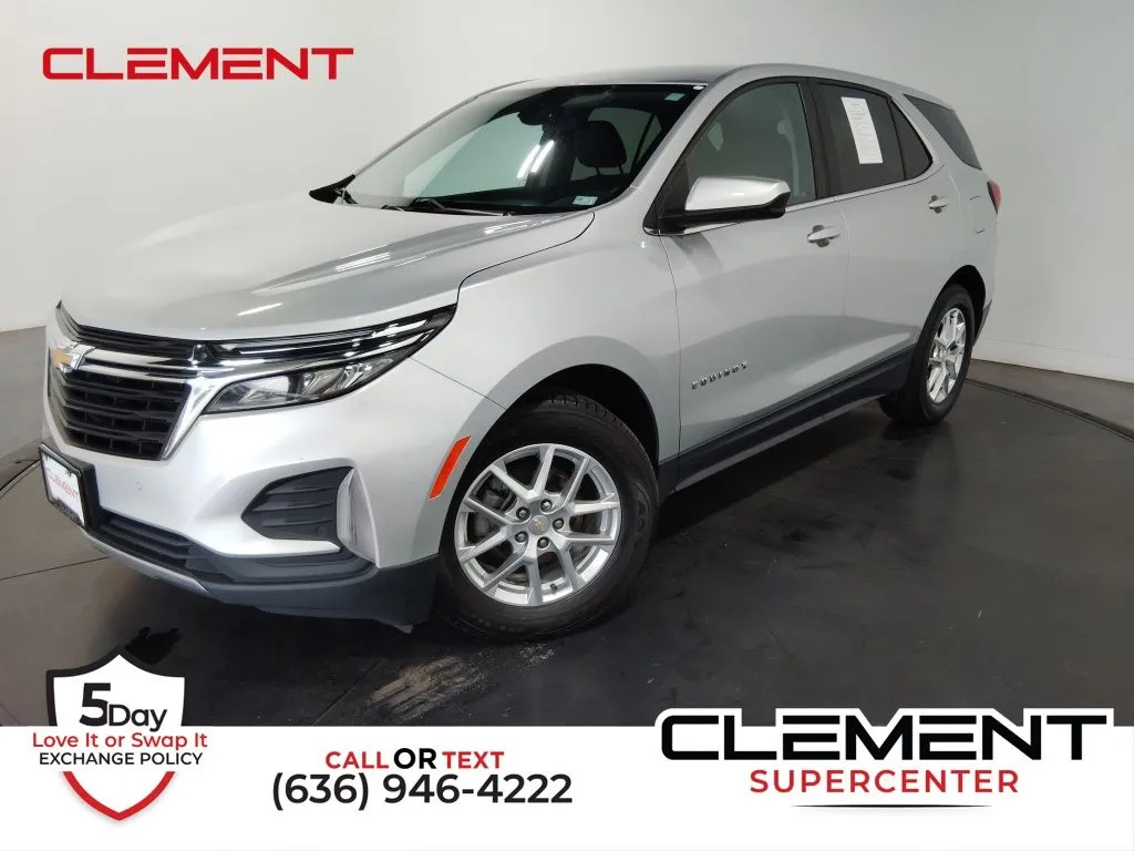 Silver 2022 Chevrolet Equinox LT for sale in St. Charles, MO