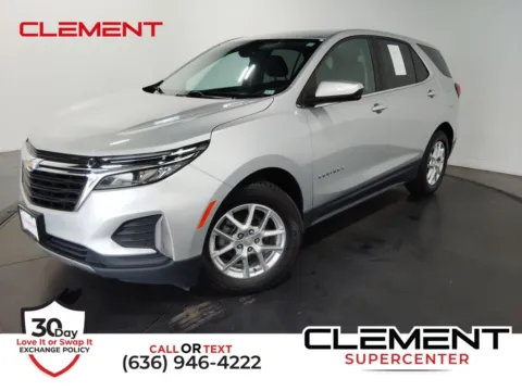 Silver 2022 Chevrolet Equinox LT for sale in St. Charles, MO