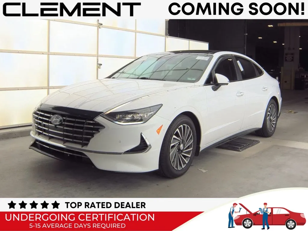 White 2023 Hyundai Sonata Hybrid Limited for sale in St. Charles, MO
