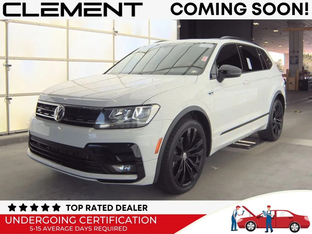 White 2021 Volkswagen Tiguan 2.0T SE R-Line Black for sale in St. Charles, MO