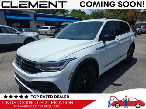 White 2022 Volkswagen Tiguan 2.0T SE R-Line Black for sale in St. Charles, MO