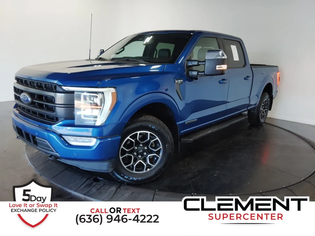 Blue 2022 Ford F-150 Lariat for sale in St. Charles, MO