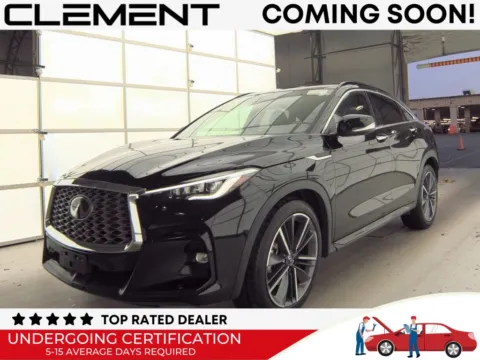 Black 2024 INFINITI QX55 ESSENTIAL for sale in St. Charles, MO