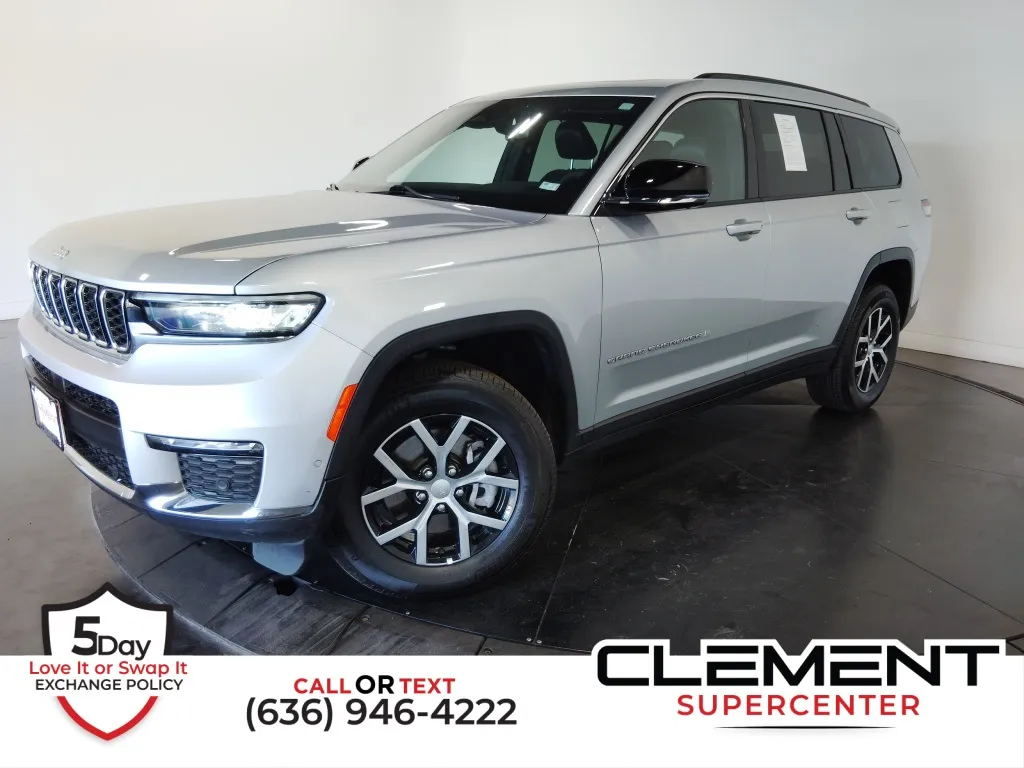 Silver 2024 Jeep Grand Cherokee L Limited for sale in St. Charles, MO