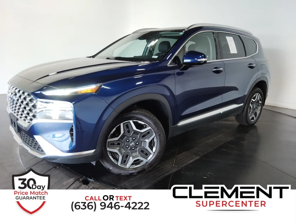 Blue 2022 Hyundai Santa Fe Limited for sale in St. Charles, MO