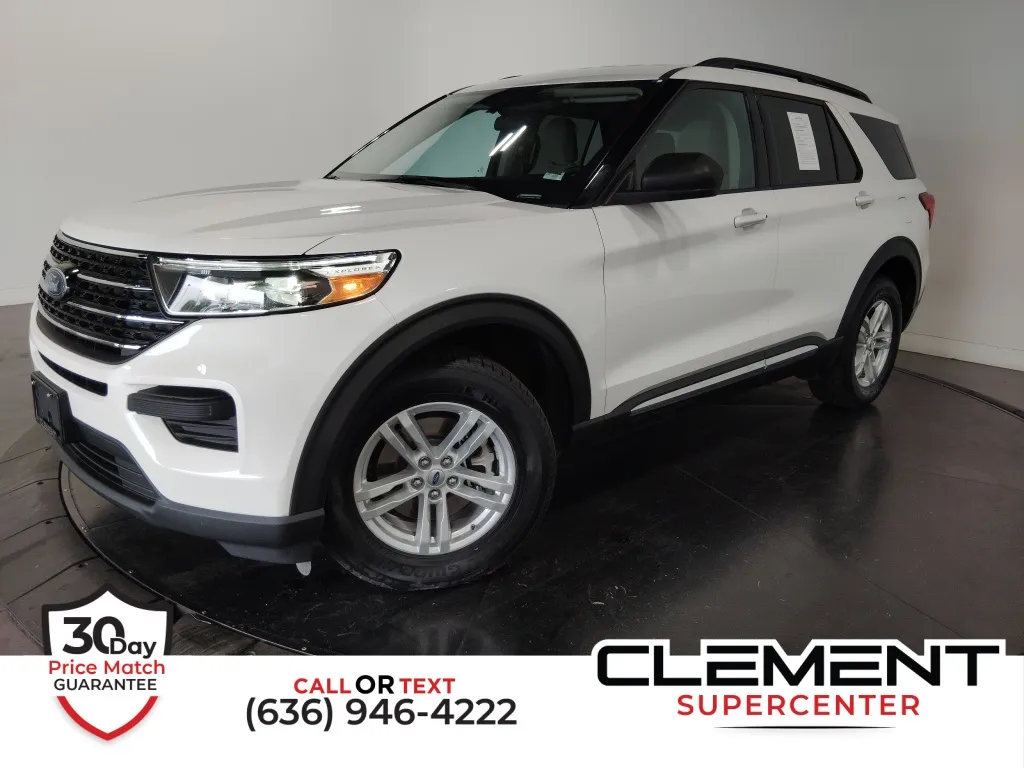 White 2021 Ford Explorer XLT for sale in St. Charles, MO