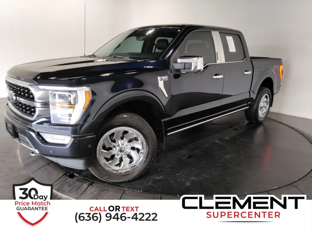 Black 2021 Ford F-150 Platinum for sale in St. Charles, MO