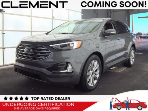 Gray 2024 Ford Edge Titanium for sale in St. Charles, MO