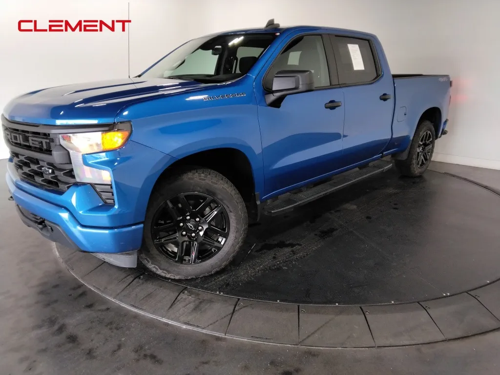 Blue 2022 Chevrolet Silverado 1500 Custom for sale in St. Charles, MO