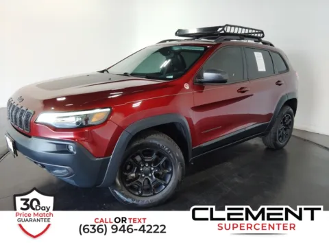 Red 2019 Jeep Cherokee Trailhawk for sale in St. Charles, MO