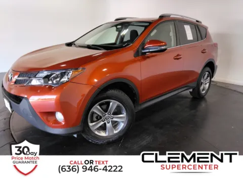 Orange 2015 Toyota RAV4 XLE for sale in St. Charles, MO