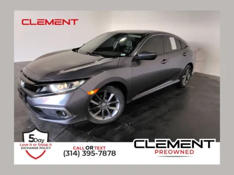Silver 2020 Honda Civic EX-L for sale in Florissant, MO