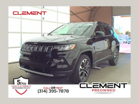 Black 2022 Jeep Compass Limited for sale in Florissant, MO
