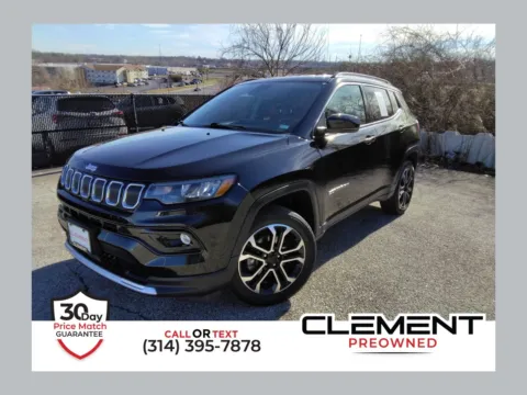 Black 2022 Jeep Compass Limited for sale in Florissant, MO