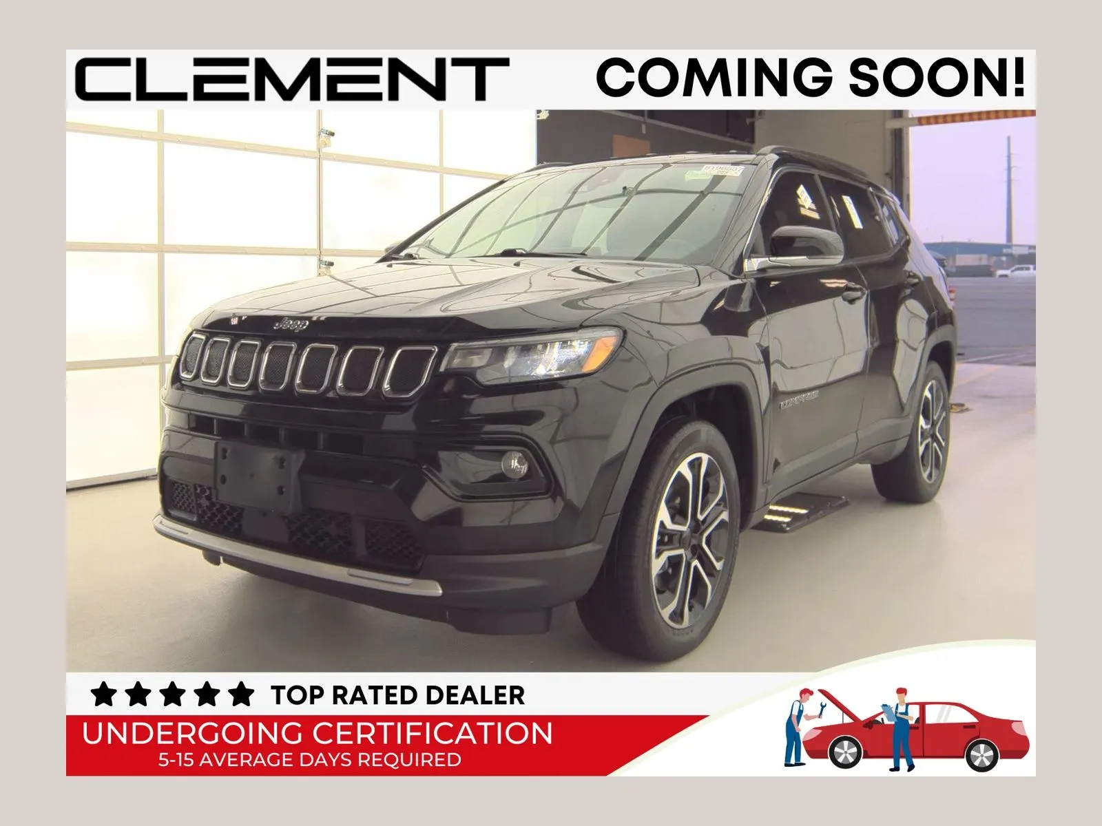 Black 2022 Jeep Compass Limited for sale in Florissant, MO