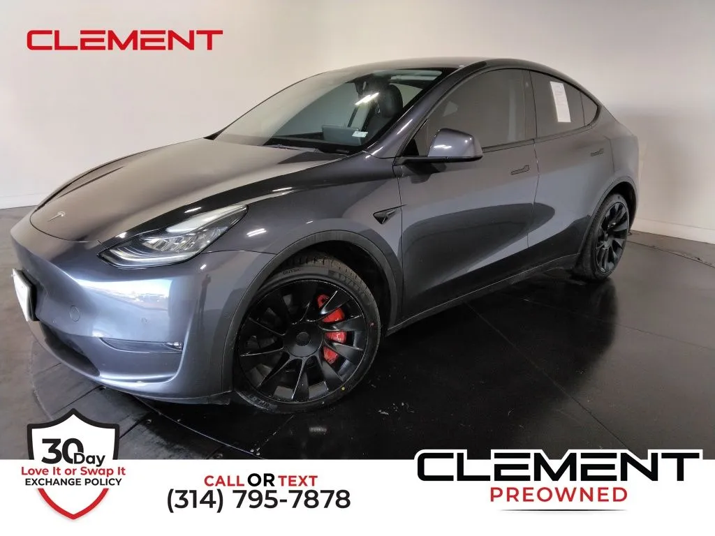 Used 2021 Tesla Model Y Long Range with VIN 5YJYGDEE5MF258466 for sale in Saint Charles, MO