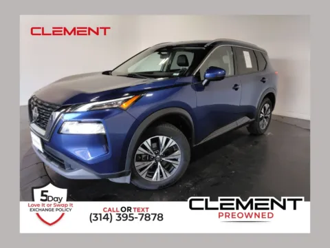 Blue 2021 Nissan Rogue SV for sale in Florissant, MO