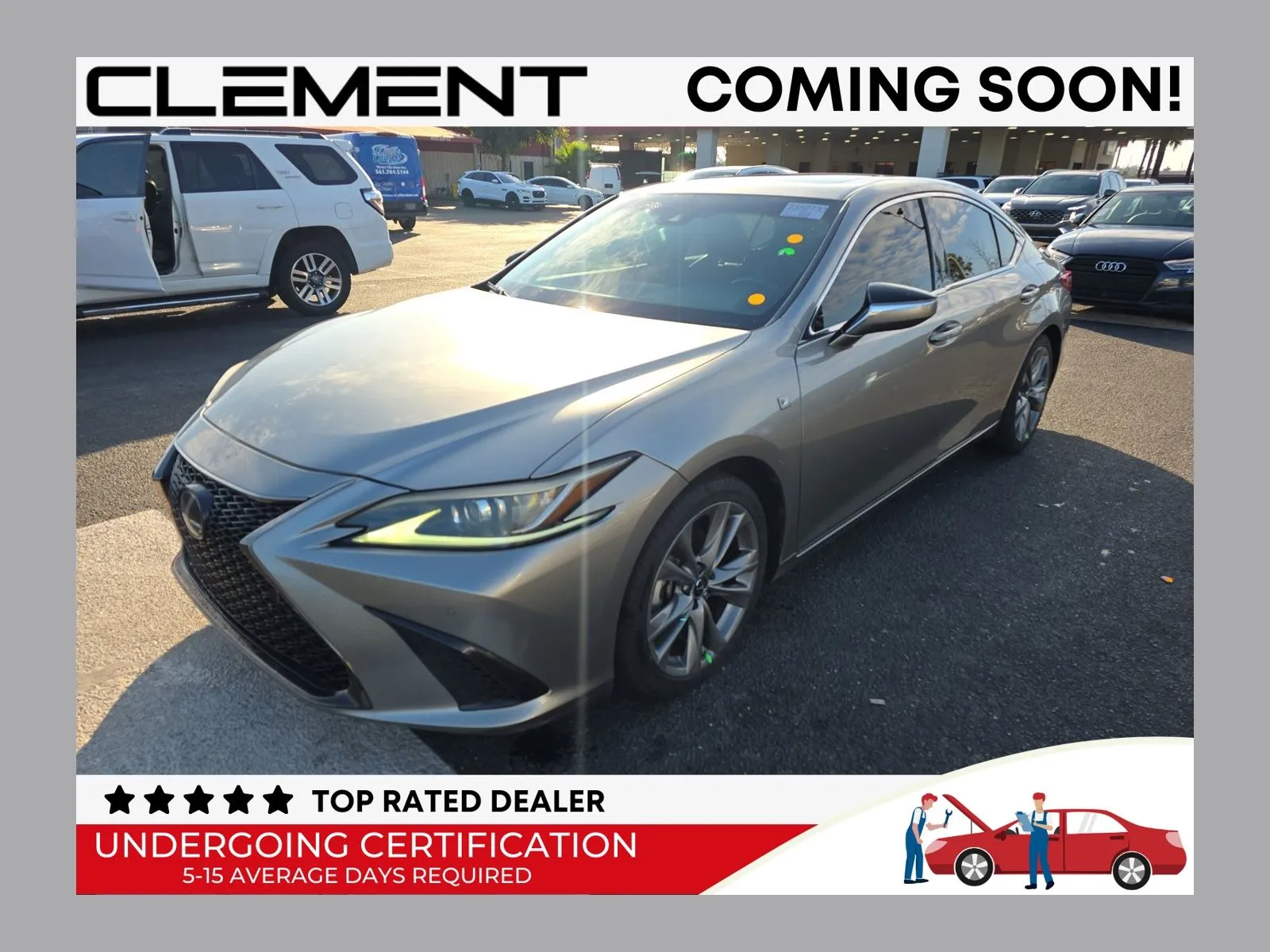 Silver 2019 Lexus ES 350 F Sport for sale in Florissant, MO