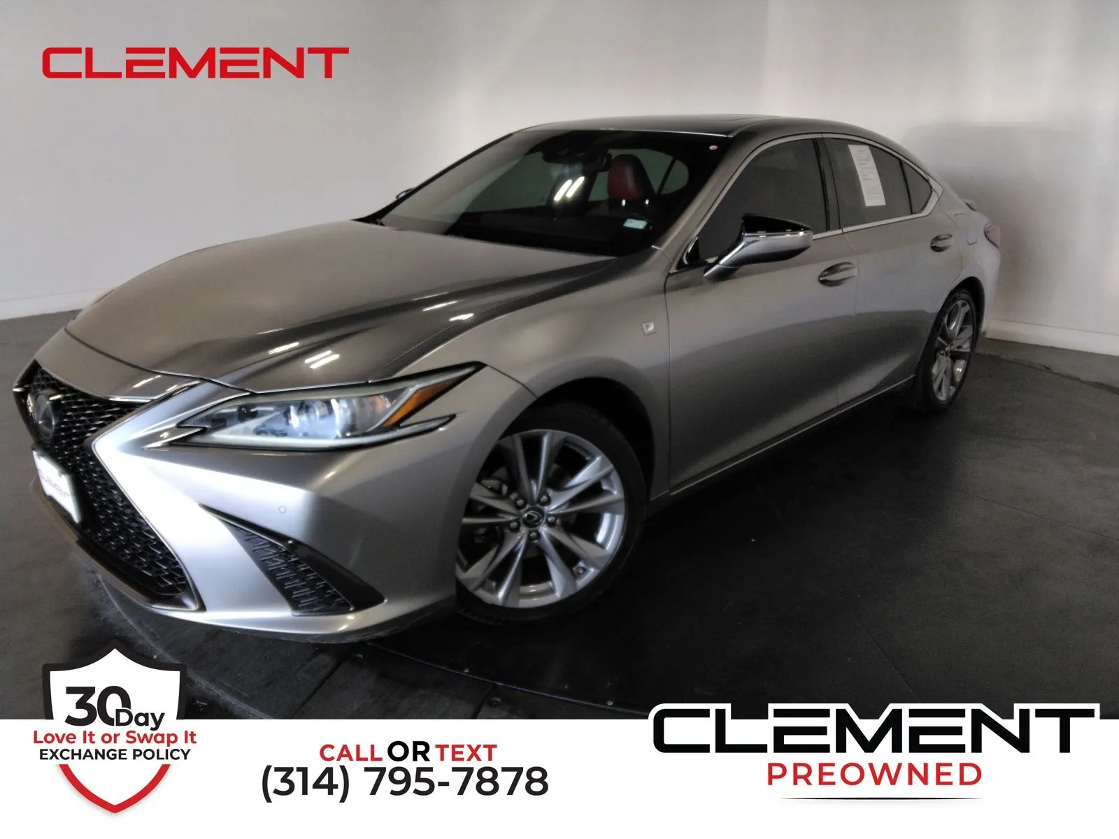 Silver 2019 Lexus ES 350 F Sport for sale in Florissant, MO