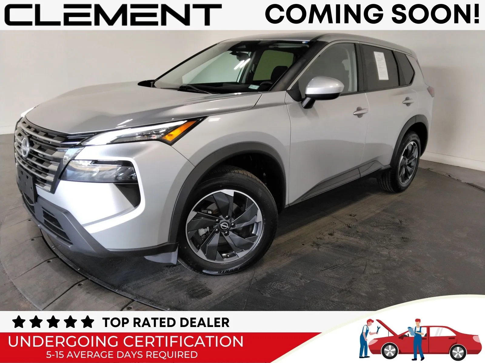 Silver 2024 Nissan Rogue SV for sale in Florissant, MO