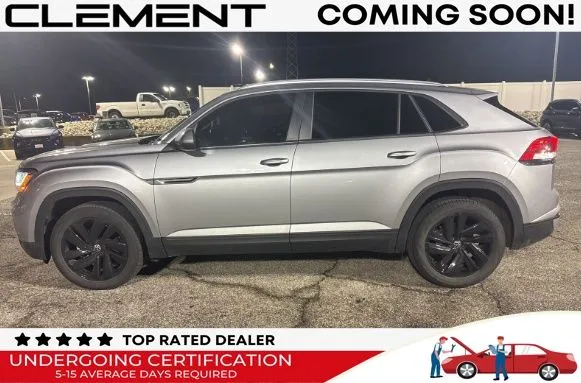 Silver 2022 Volkswagen Atlas Cross Sport 3.6L V6 SE w/Technology for sale in Florissant, MO