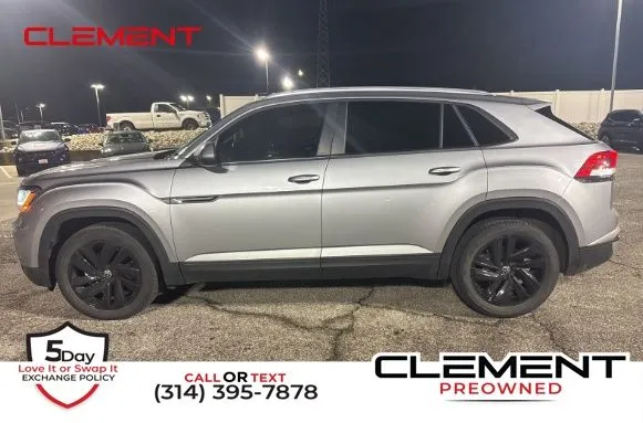 Black 2022 Volkswagen Atlas Cross Sport 3.6L V6 SE w/Technology for sale in Florissant, MO