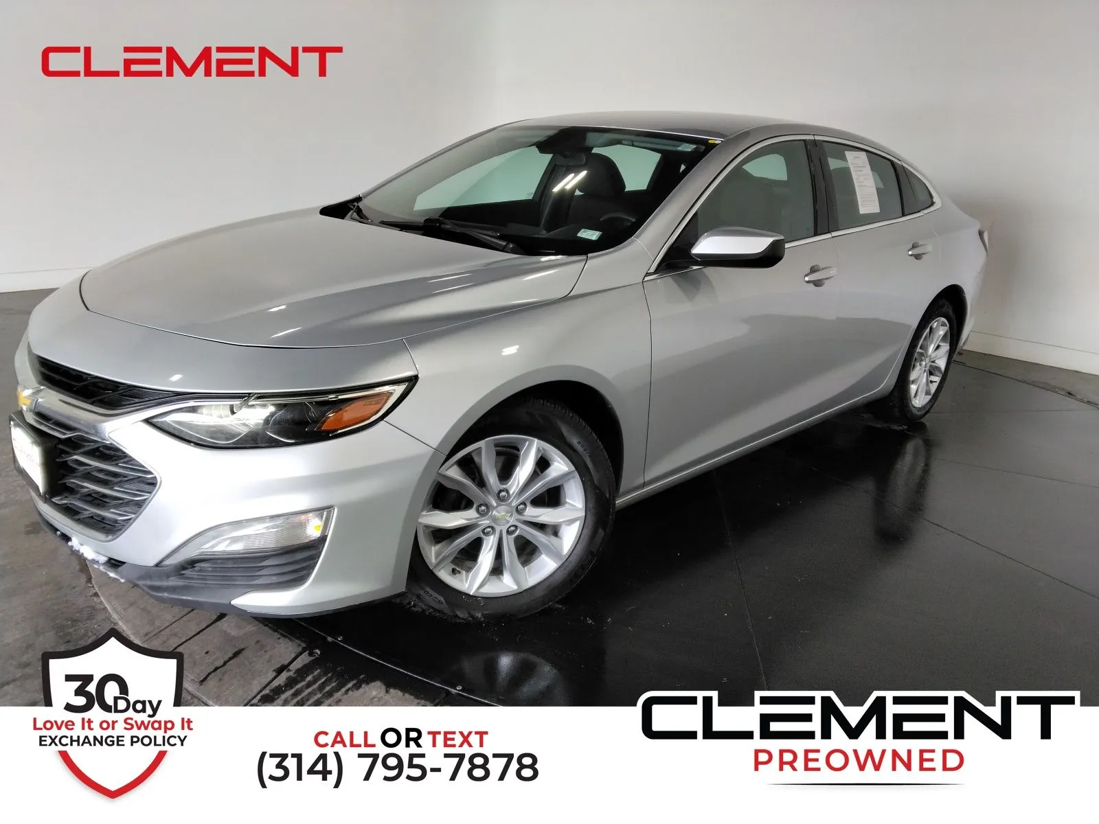 Silver 2020 Chevrolet Malibu LT for sale in Florissant, MO