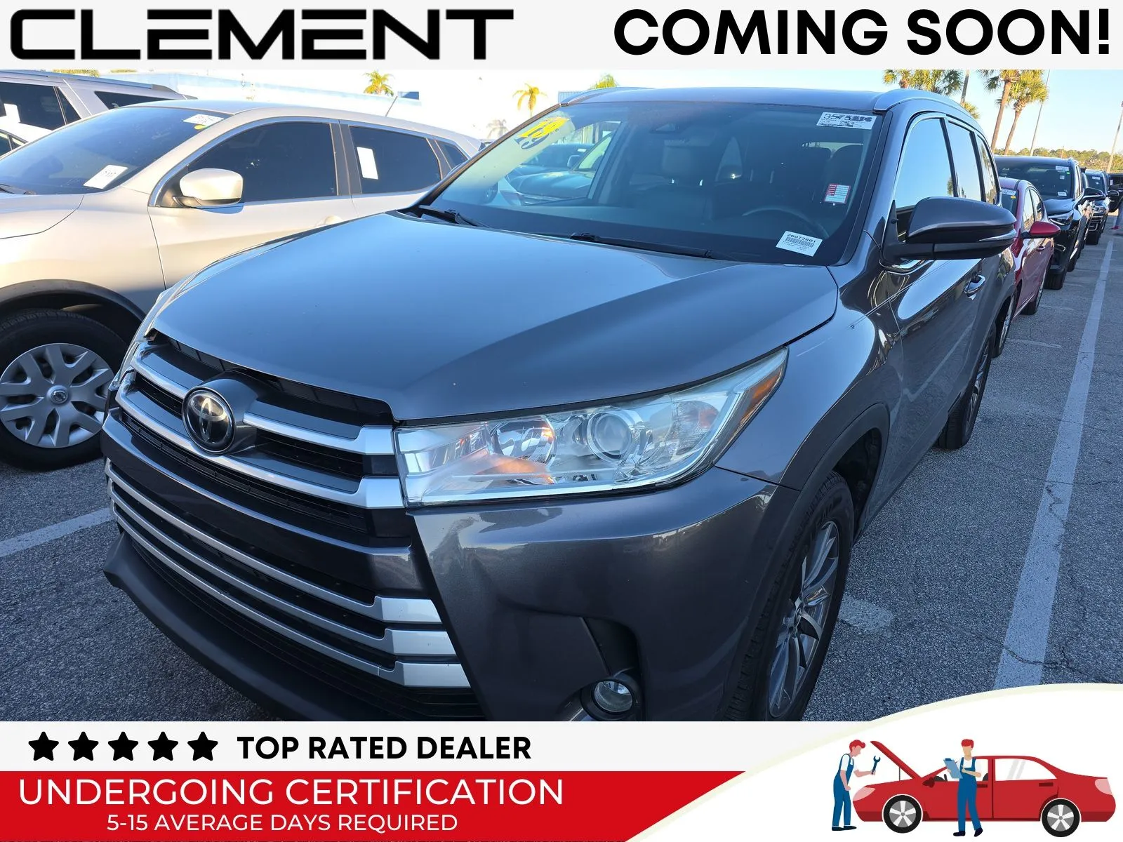 Gray 2019 Toyota Highlander XLE for sale in Florissant, MO