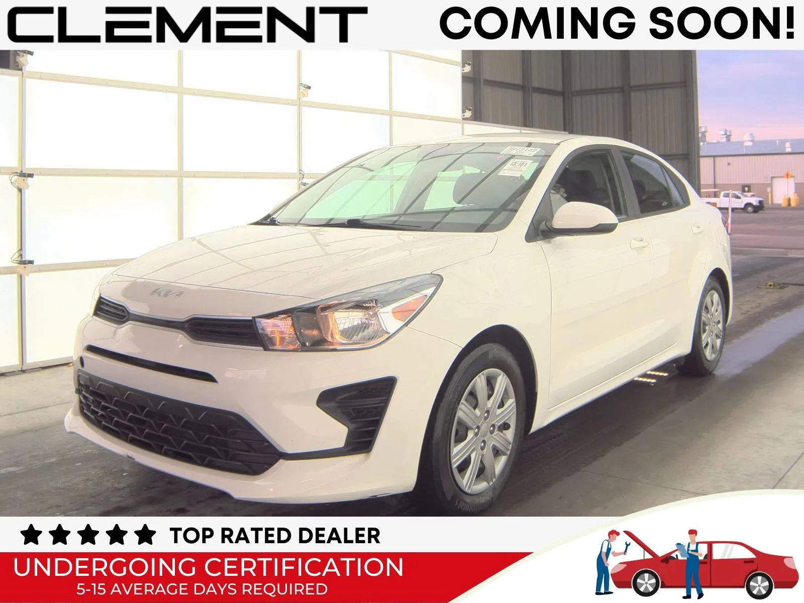 White 2023 Kia Rio S for sale in Florissant, MO