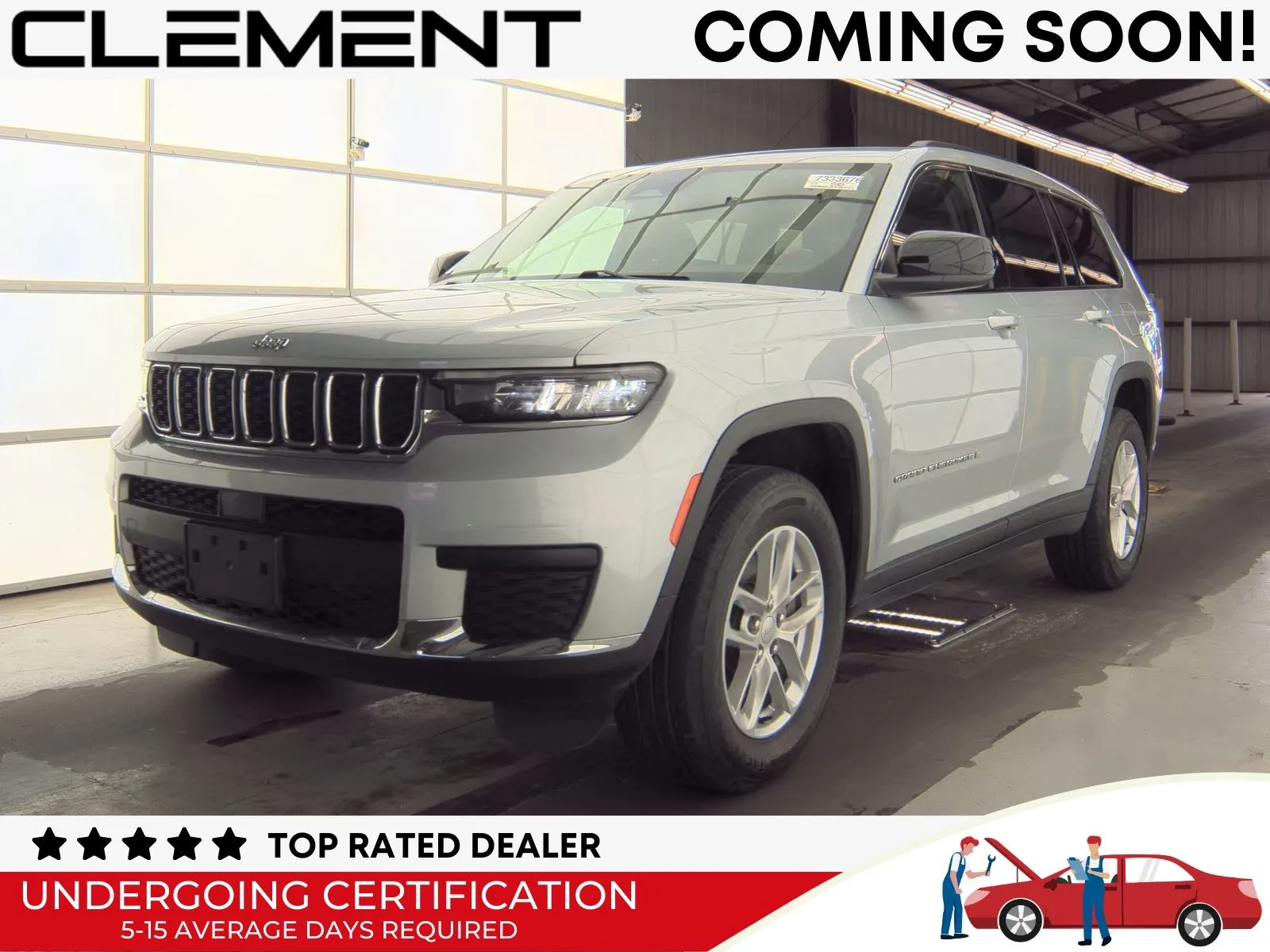 Silver 2023 Jeep Grand Cherokee L Laredo for sale in Florissant, MO