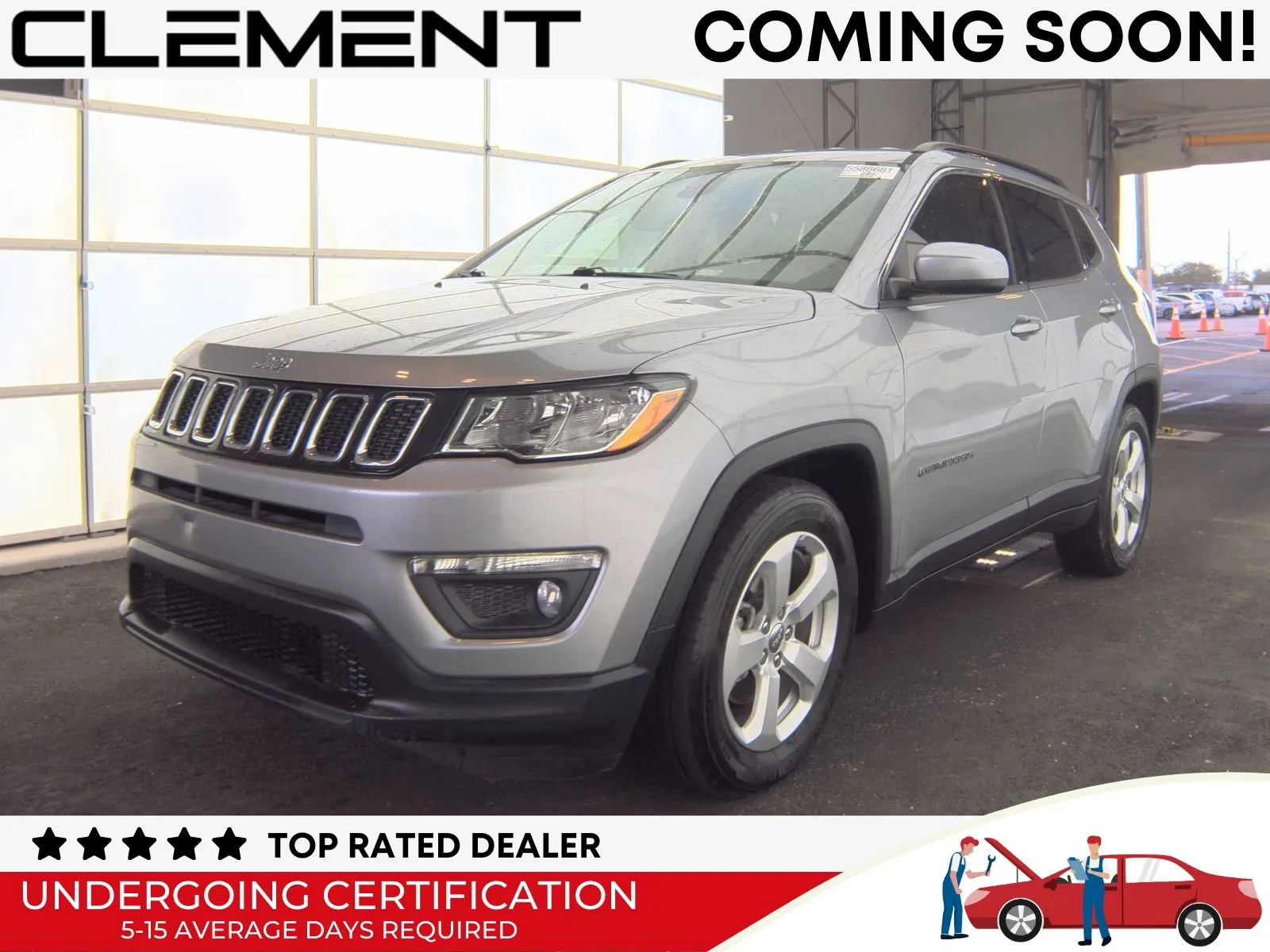 Silver 2019 Jeep Compass Latitude for sale in Florissant, MO
