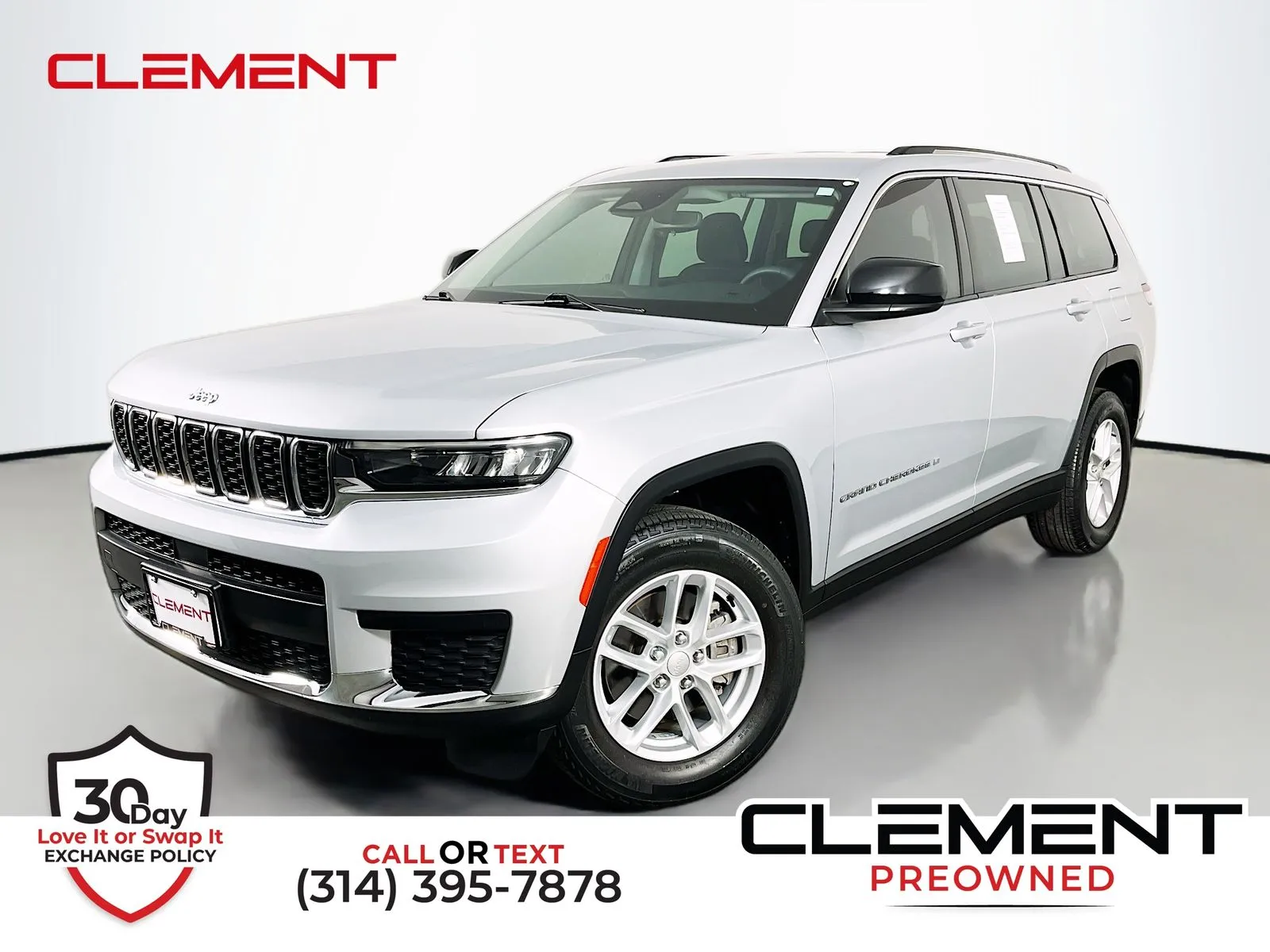 Silver 2023 Jeep Grand Cherokee L Laredo for sale in Florissant, MO