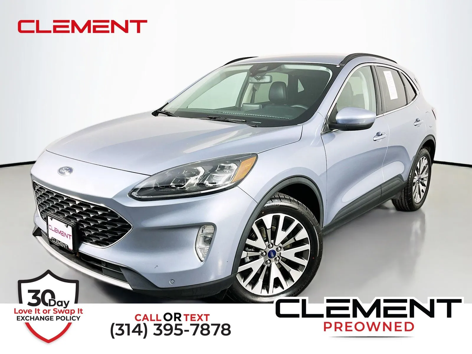 Silver 2022 Ford Escape Hybrid Titanium for sale in Florissant, MO