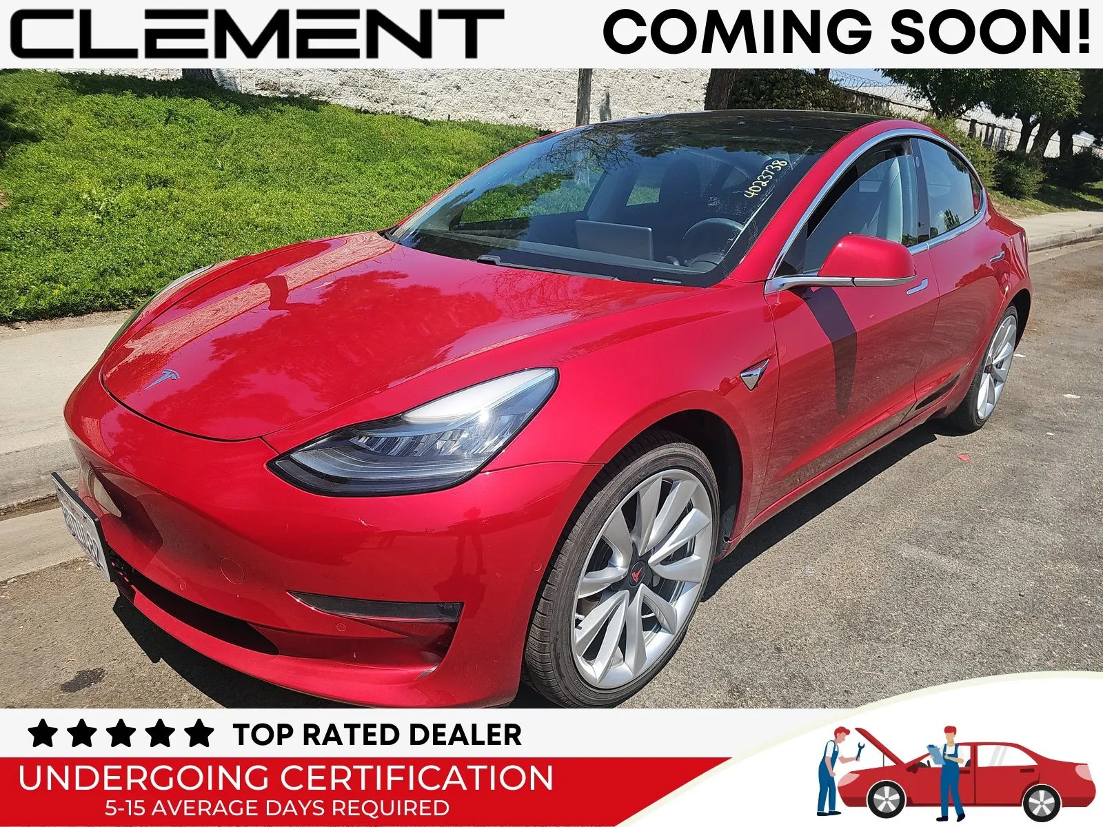 Red 2018 Tesla Model 3 Long Range for sale in Florissant, MO