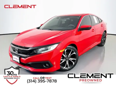 Red 2019 Honda Civic Sport for sale in Florissant, MO