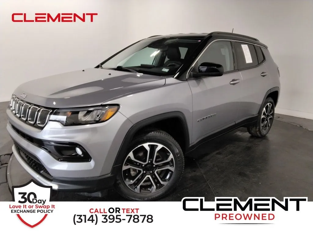 Silver 2022 Jeep Compass Limited for sale in Florissant, MO