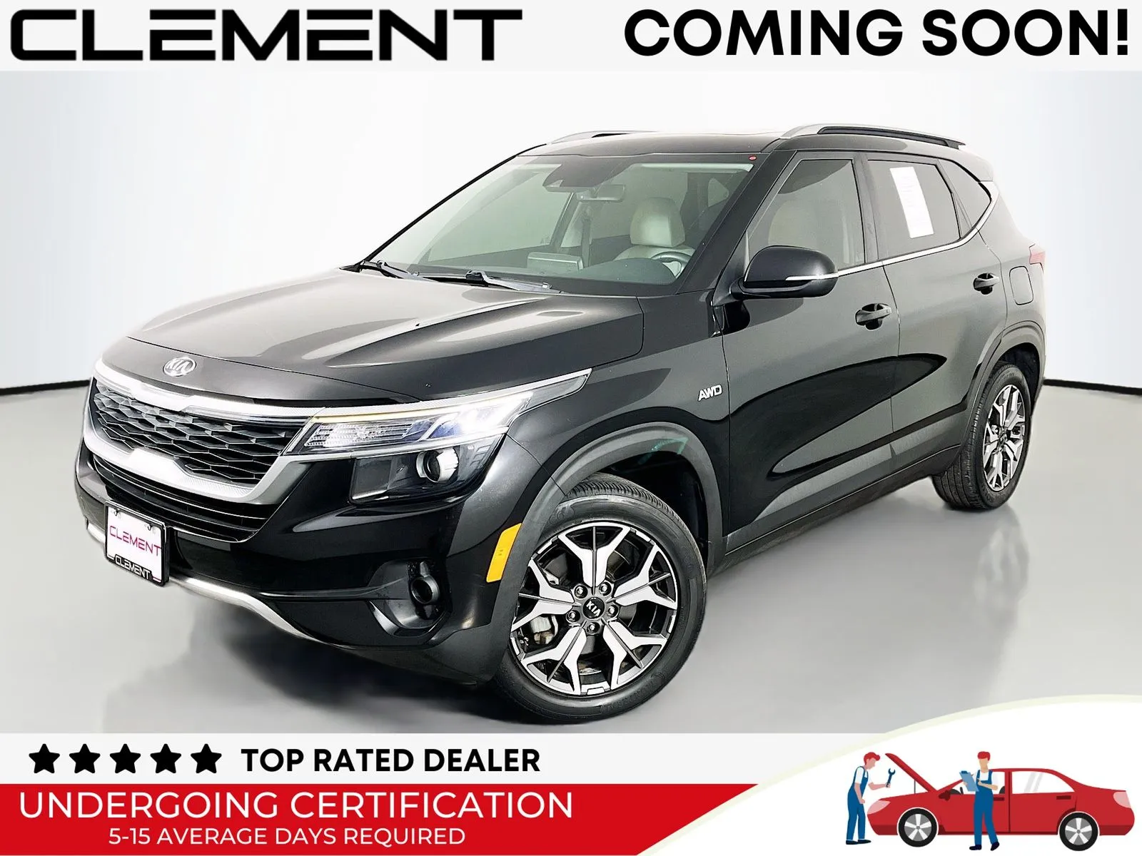 Black 2021 Kia Seltos EX for sale in Florissant, MO