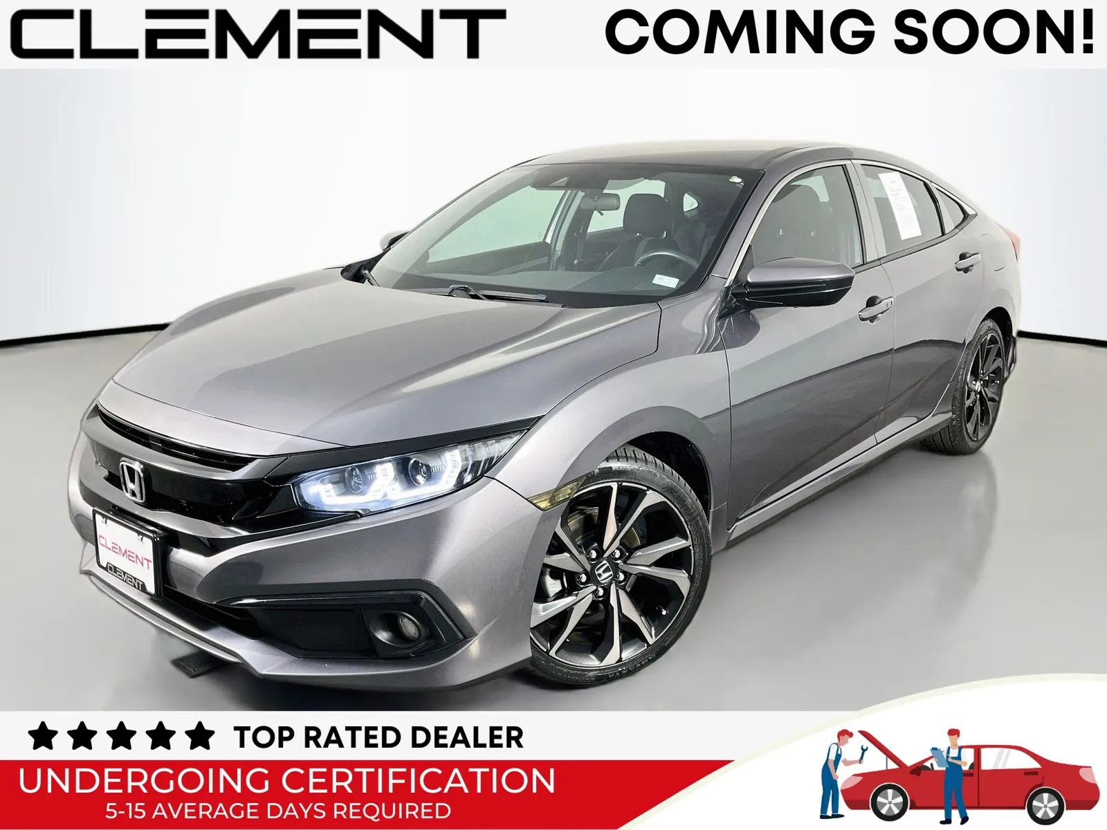 Gray 2019 Honda Civic Sport for sale in Florissant, MO