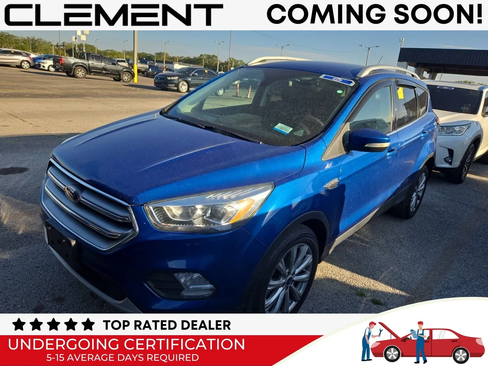 Blue 2017 Ford Escape Titanium for sale in Florissant, MO