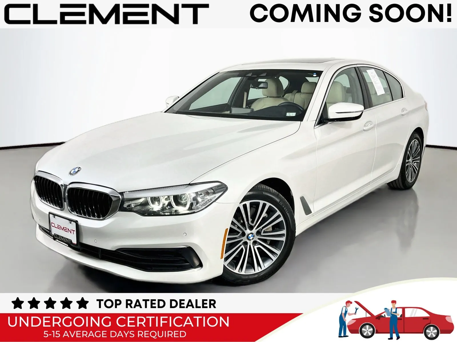 White 2019 BMW 5 Series 530i for sale in Florissant, MO