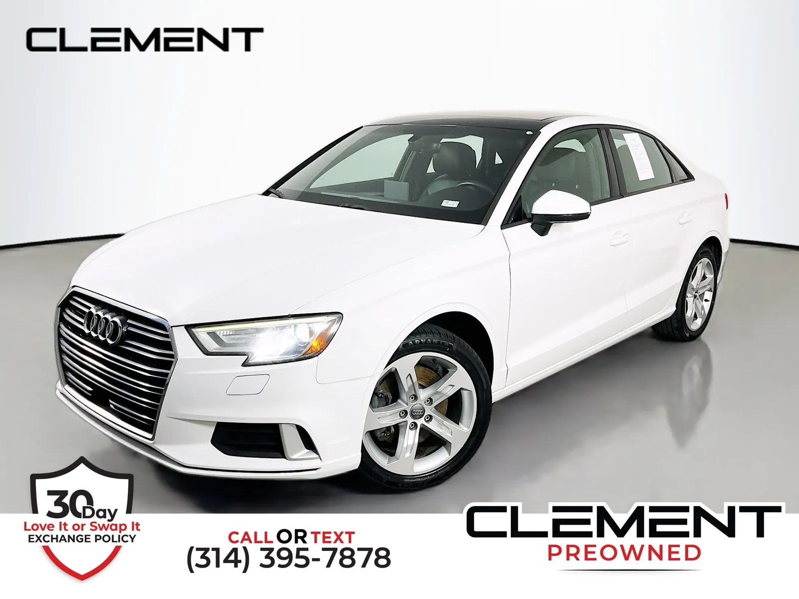 White 2018 Audi A3 2.0T Premium for sale in Florissant, MO